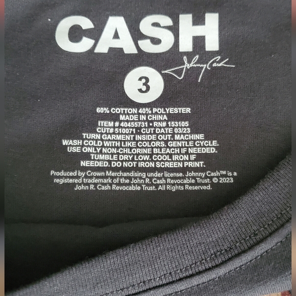 NWT Johnny Cash tee - Picture 2 of 3